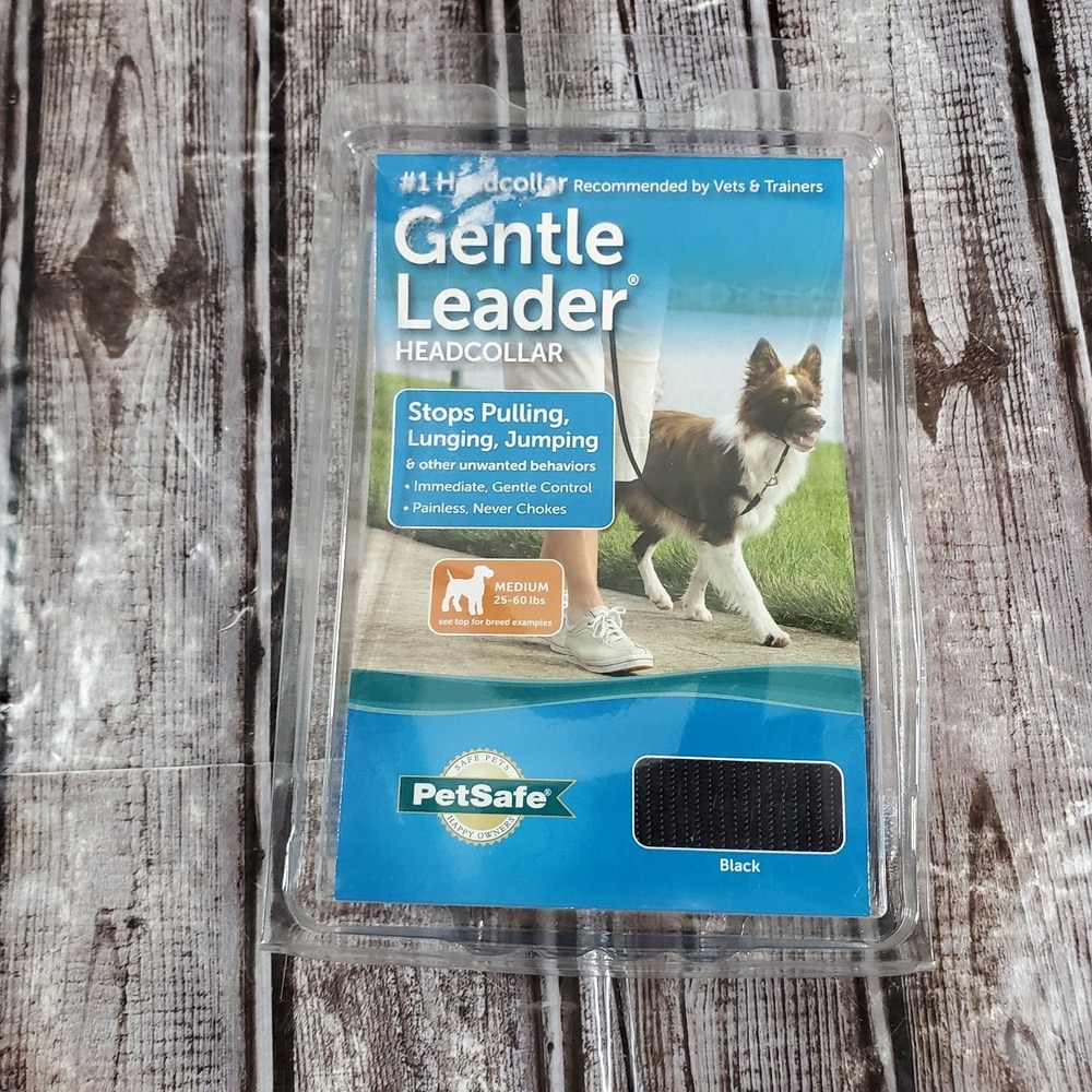 PetSafe Gentle Leader Head Collar Black Medium 25-60 Lbs